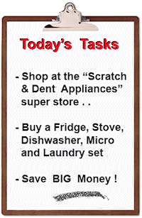 the Appliance Scratch and Dent Super Store saves BIG Money!