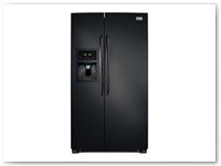 Fridge 6 - Black Side By Side Refrigerator w/ Ice and Water Dispenser